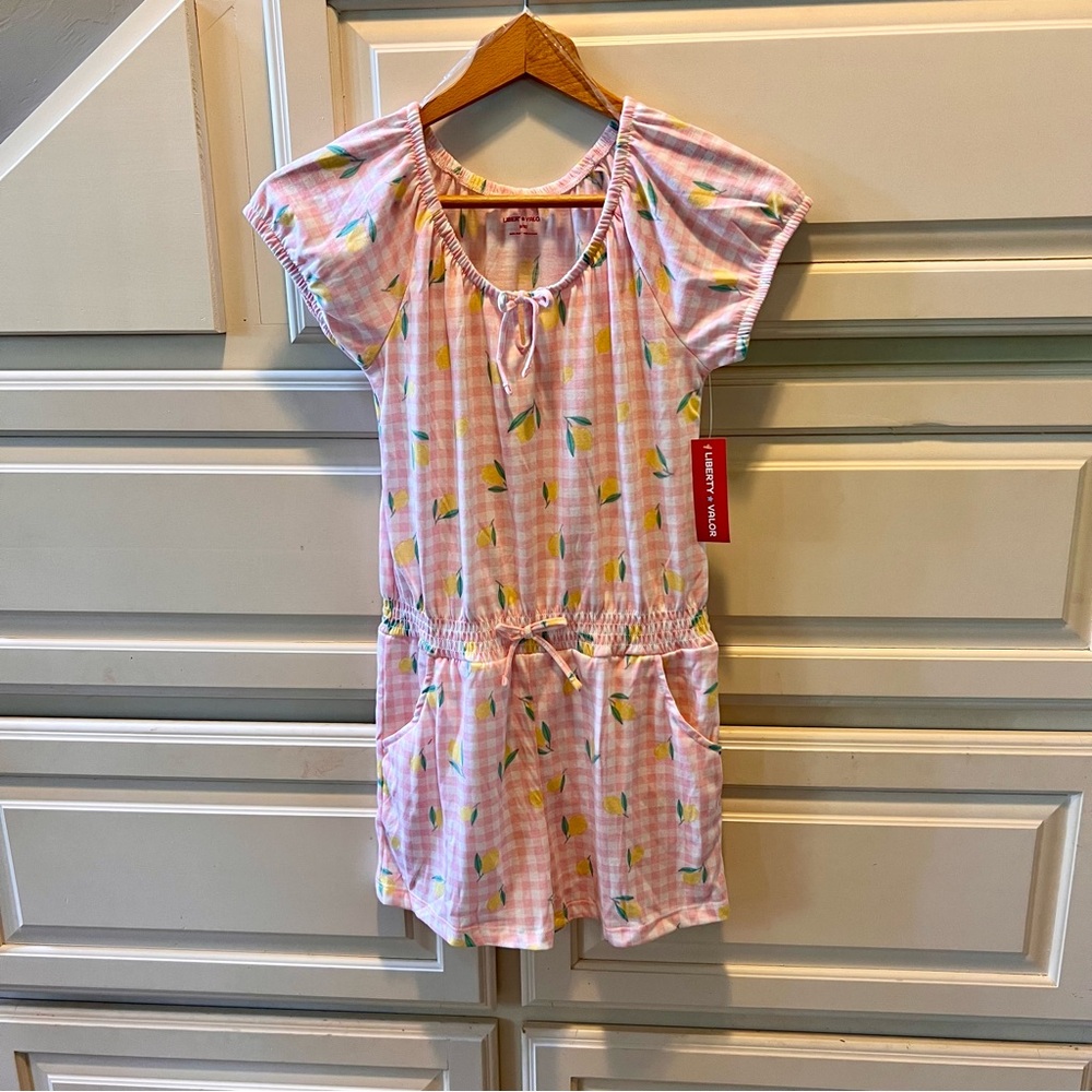 NWT Girls Lemon Romper L